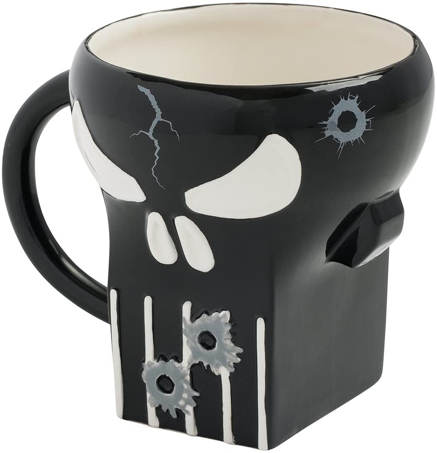 BioWorld Marvel Punisher 20 oz Sculpted Ceramic Mug