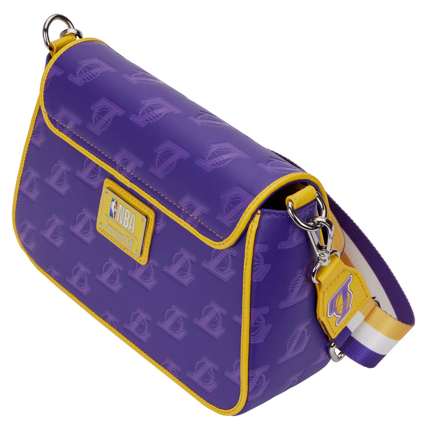 Loungefly LA Lakers Debossed Logo Crossbody Purse