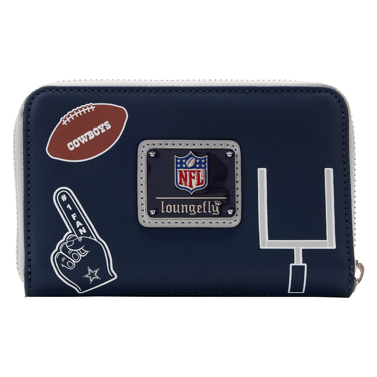 Loungefly NFL Dallas Cowboys Patches Zip Around Wallet