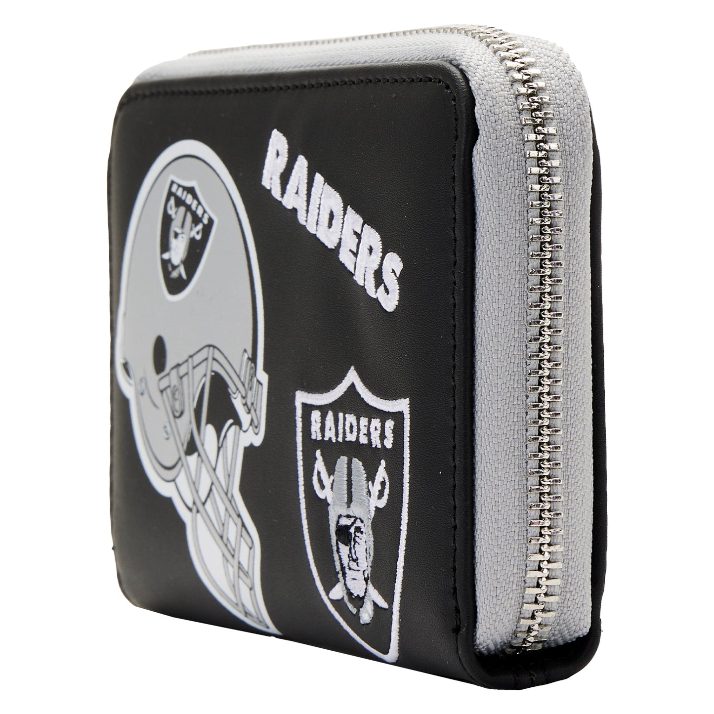 Loungefly NFL Las Vegas Raiders Patches Zip Around Wallet
