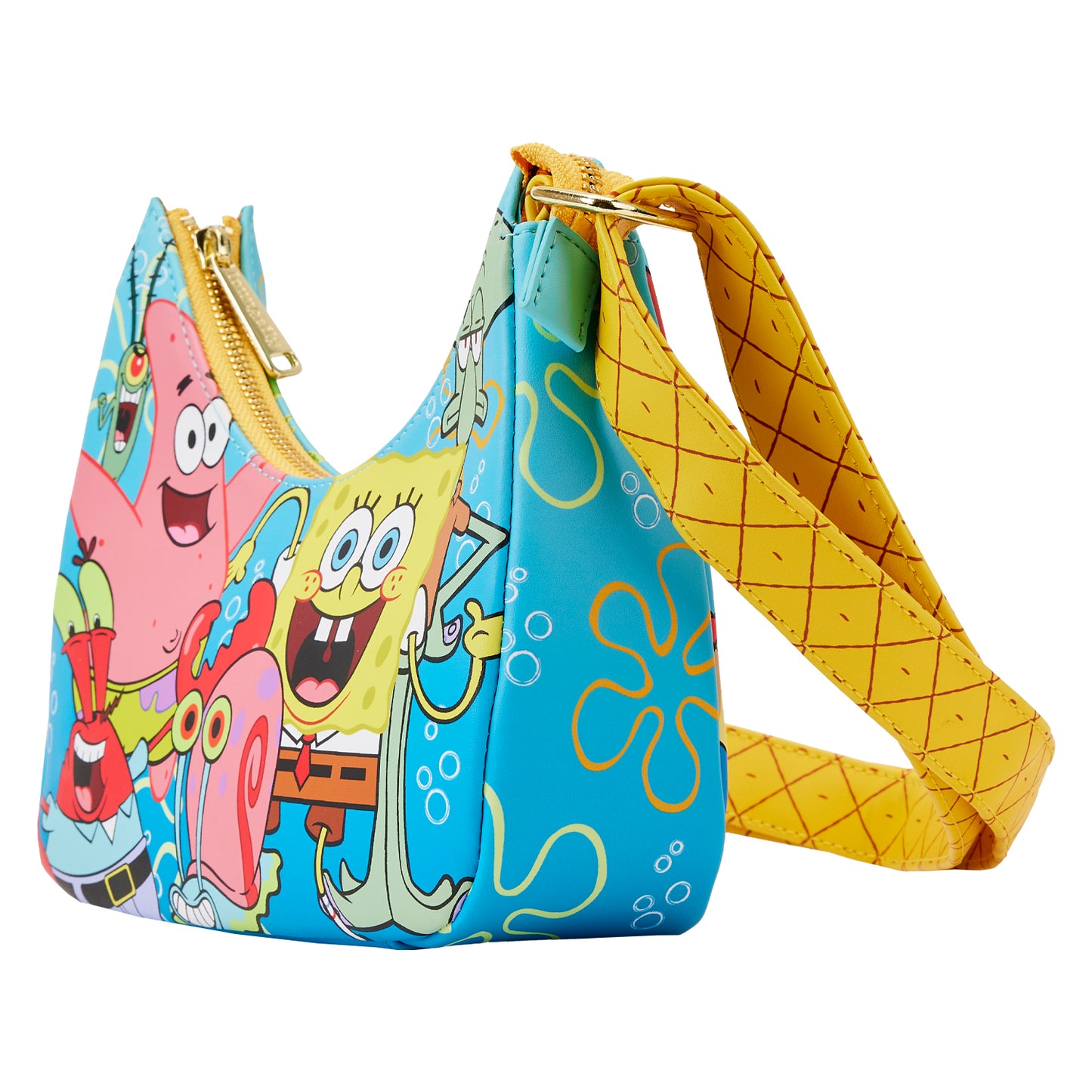 Loungefly Nickelodeon Spongebob Squarepants Group Shot Crossbody Purse