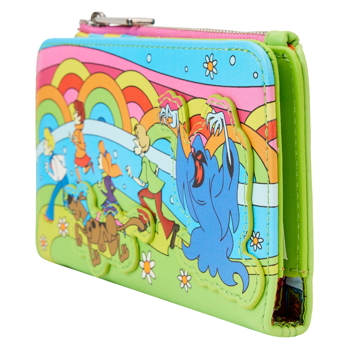 Loungefly Scooby Doo Psychedelic Monster Chase GITD Flap Wallet