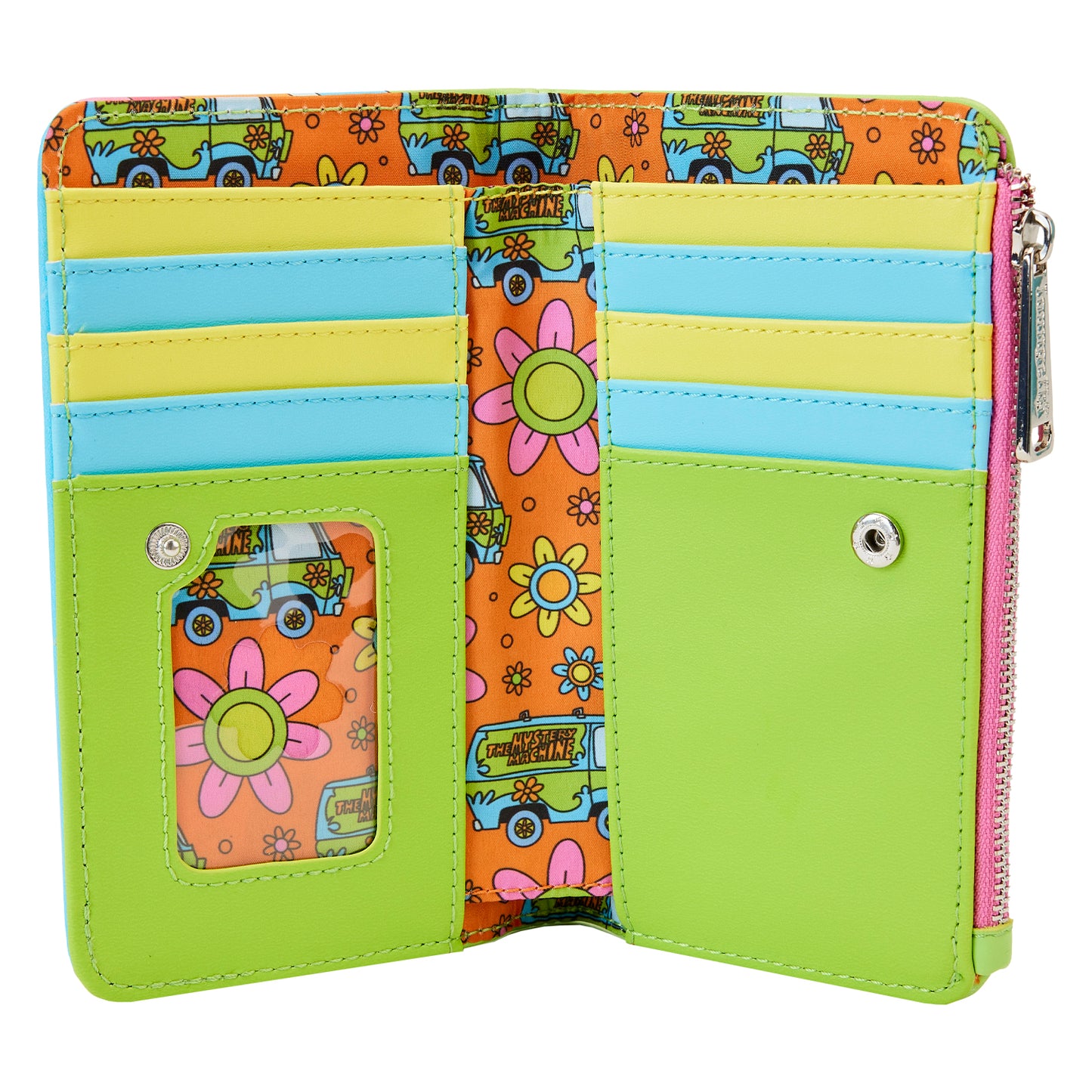 Loungefly Scooby Doo Psychedelic Monster Chase GITD Flap Wallet