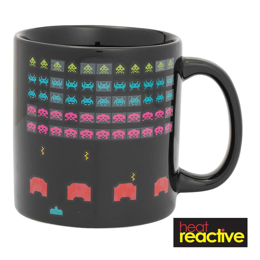 BioWorld Space Invaders 20 oz Heat Reactive Ceramic Mug