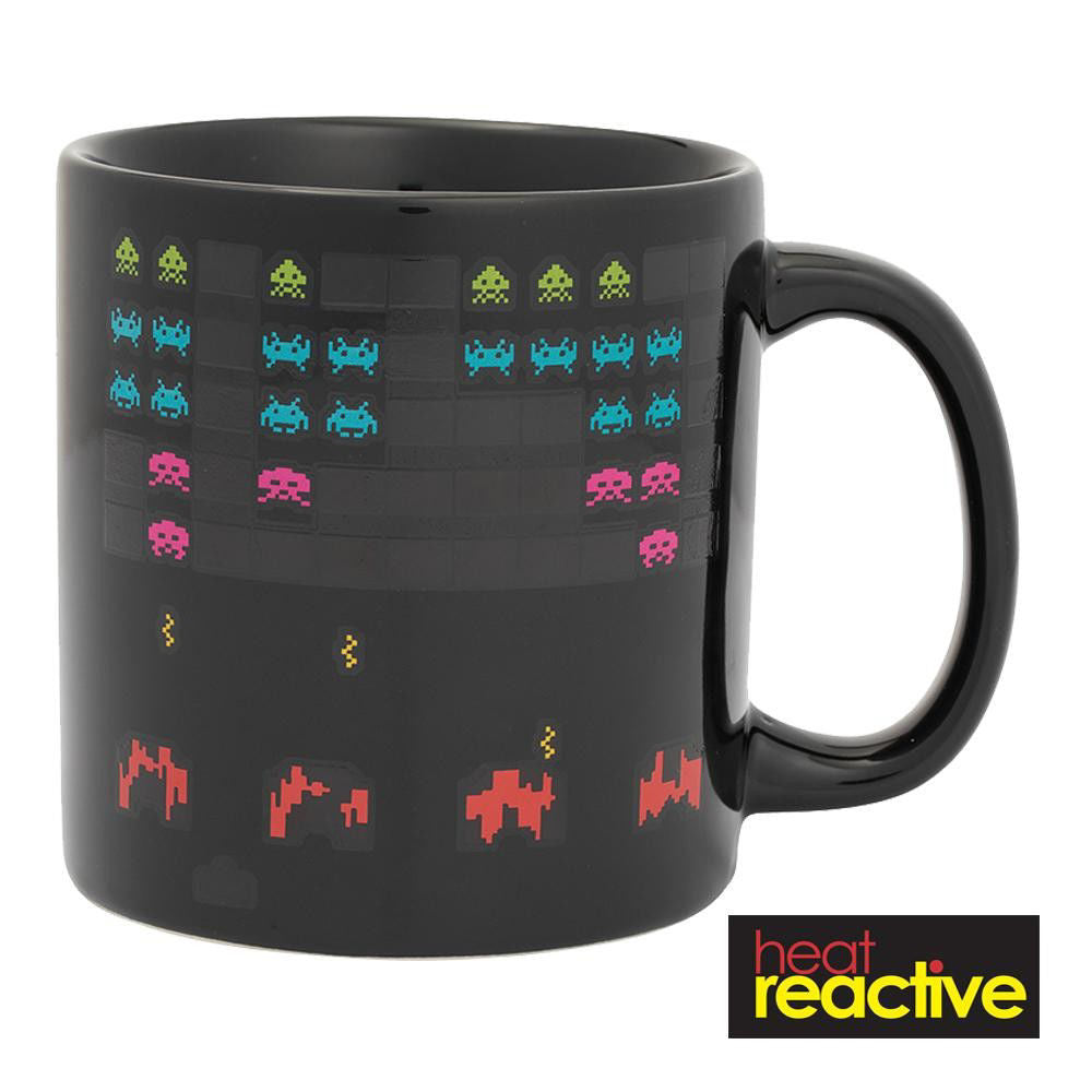 BioWorld Space Invaders 20 oz Heat Reactive Ceramic Mug
