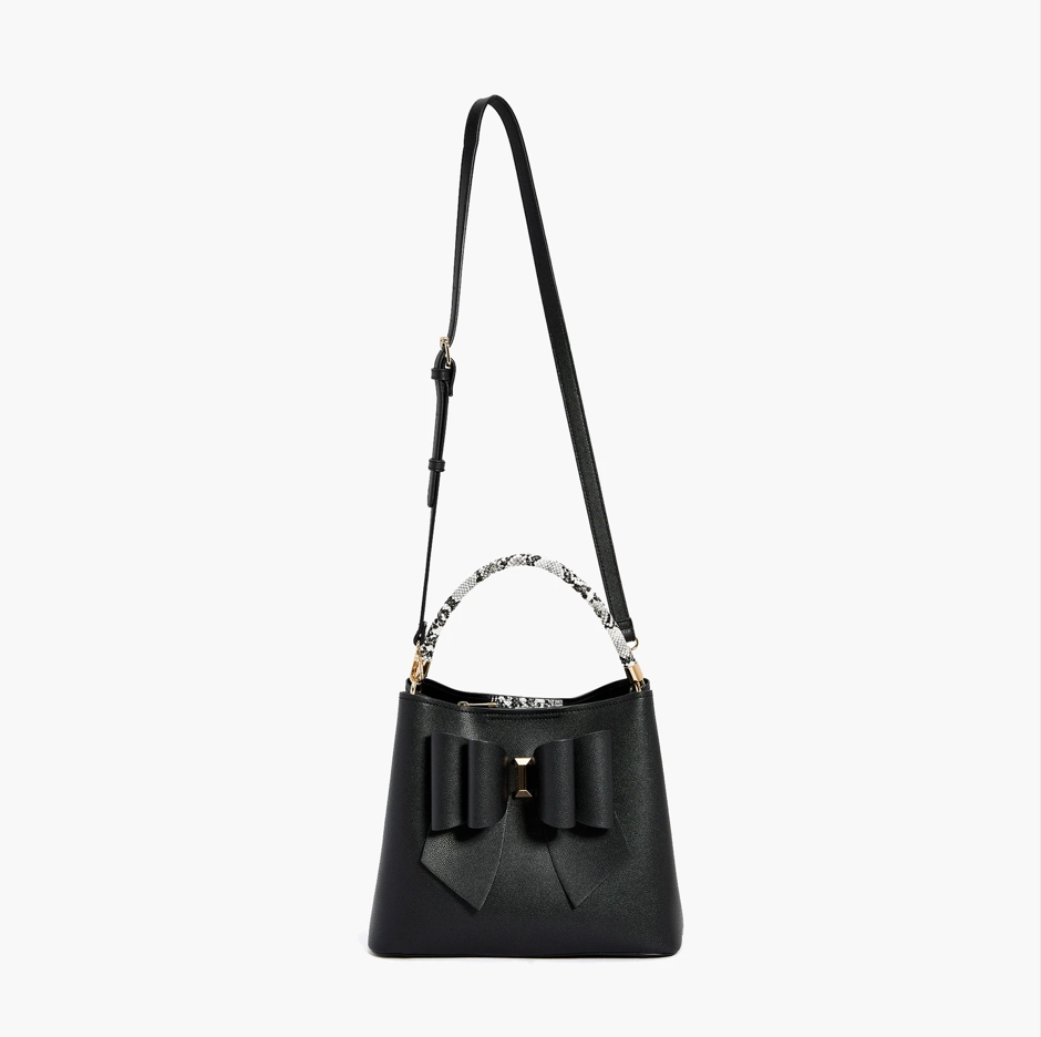Helena Bowtie Medium Handbag Black