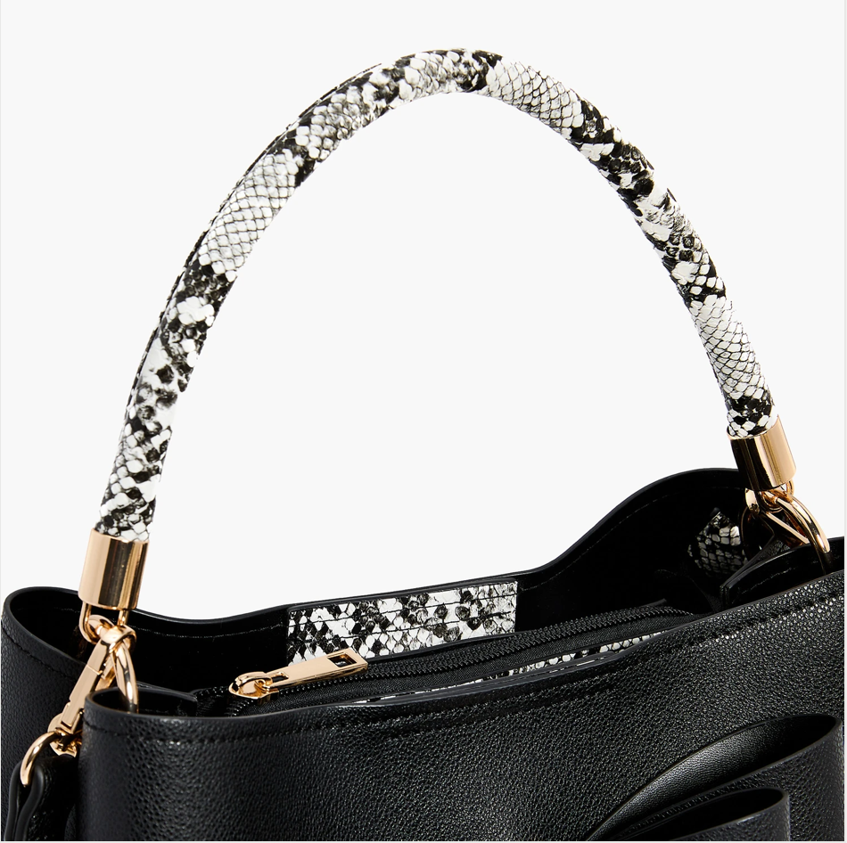 Helena Bowtie Medium Handbag Black