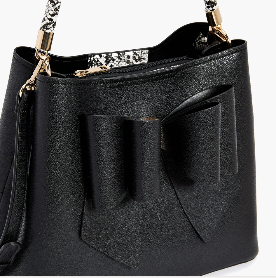 Helena Bowtie Medium Handbag Black
