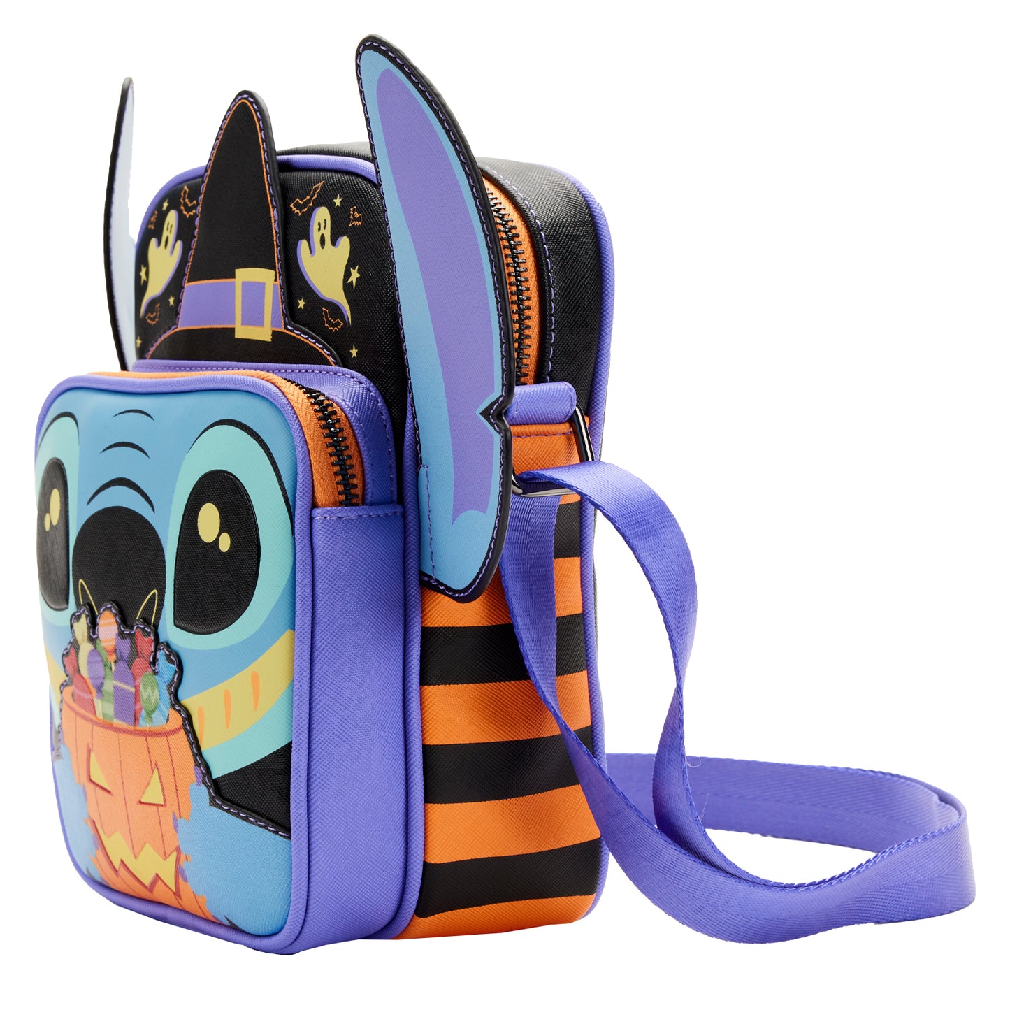Loungefly Disney Lilo and Stitch Glow Halloween Candy Cosplay Passport Bag
