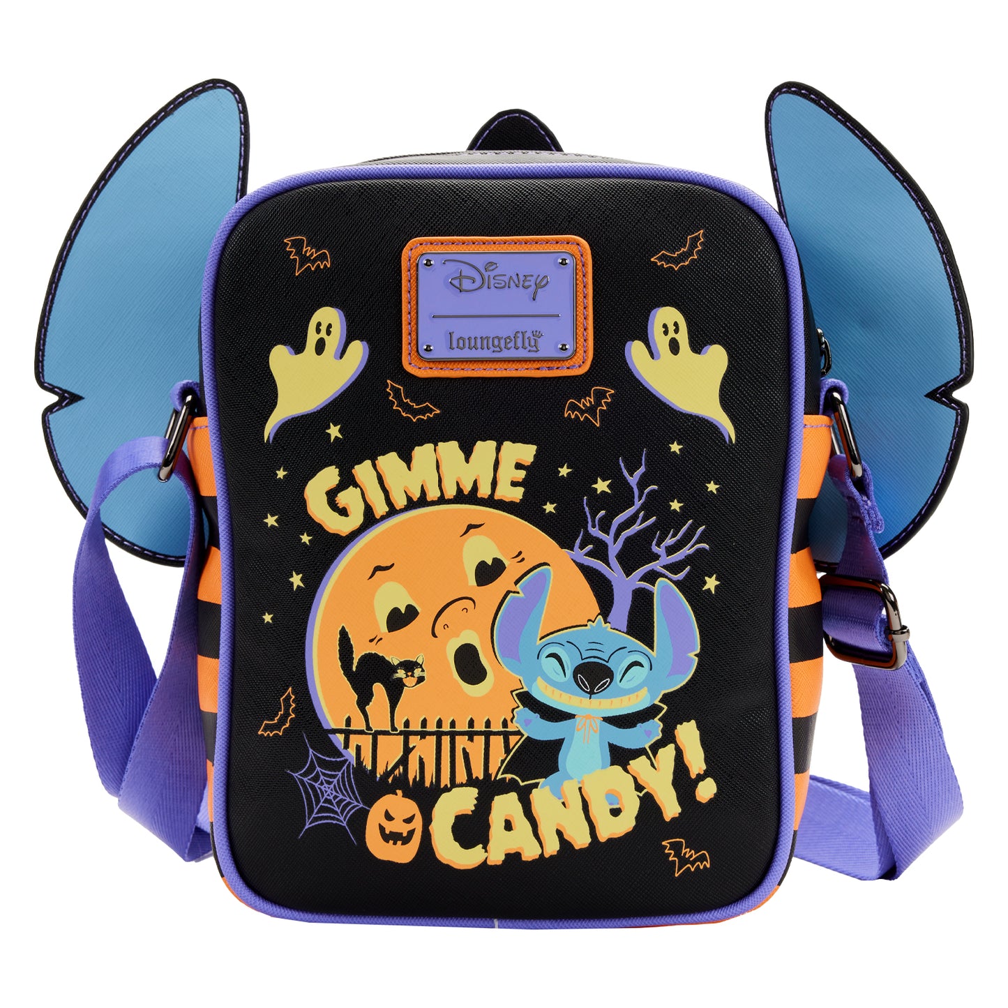 Loungefly Disney Lilo and Stitch Glow Halloween Candy Cosplay Passport Bag