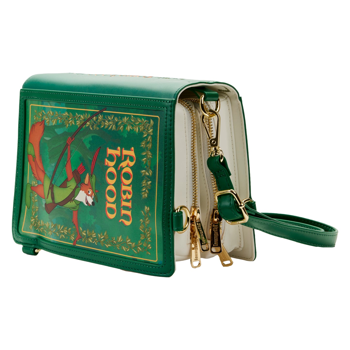 Loungefly Disney Classic Book Robin Hood Convertible Crossbody Purse