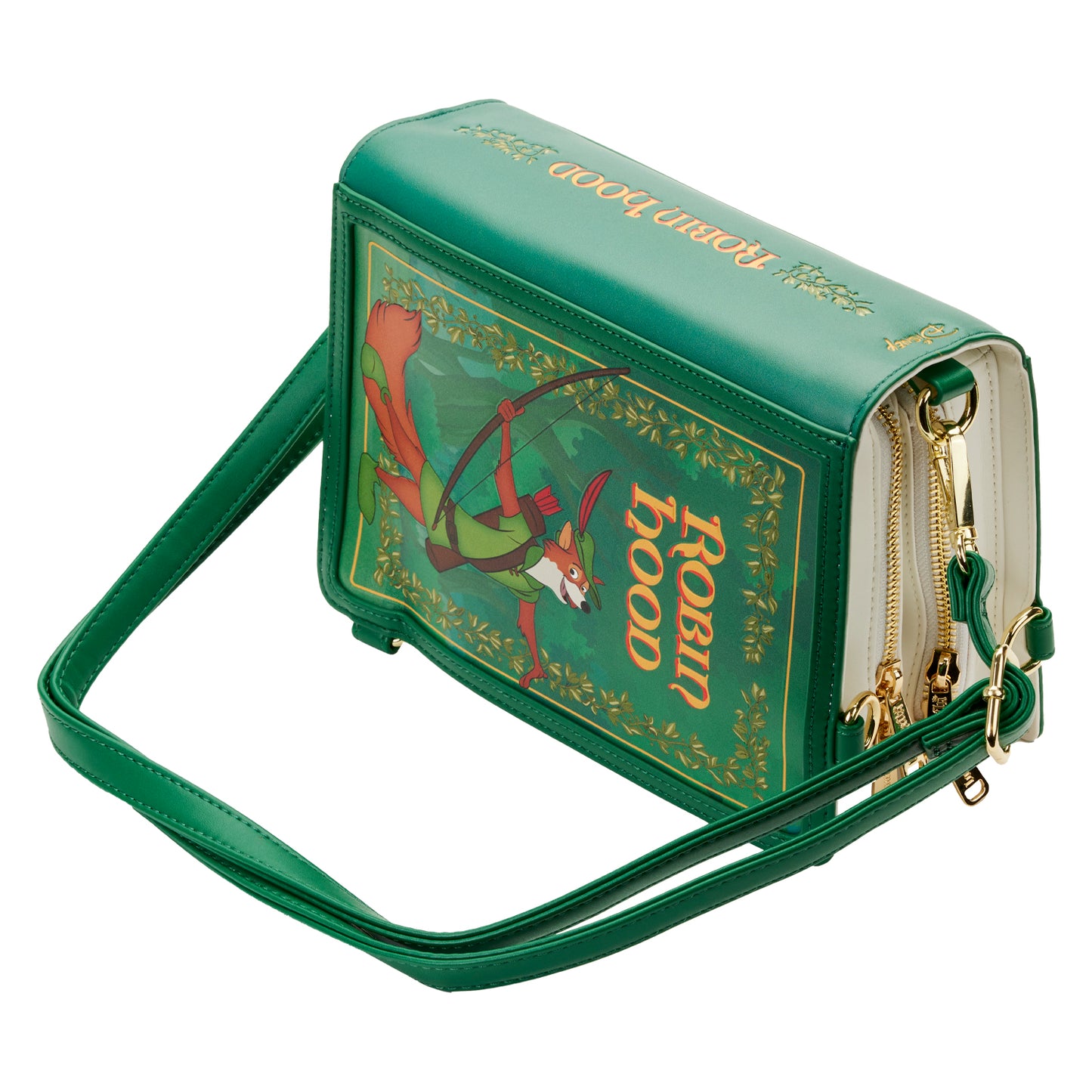 Loungefly Disney Classic Book Robin Hood Convertible Crossbody Purse