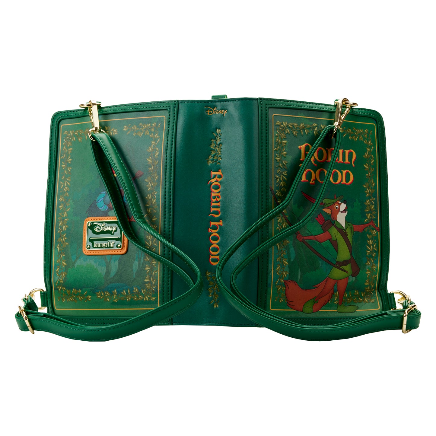 Loungefly Disney Classic Book Robin Hood Convertible Crossbody Purse