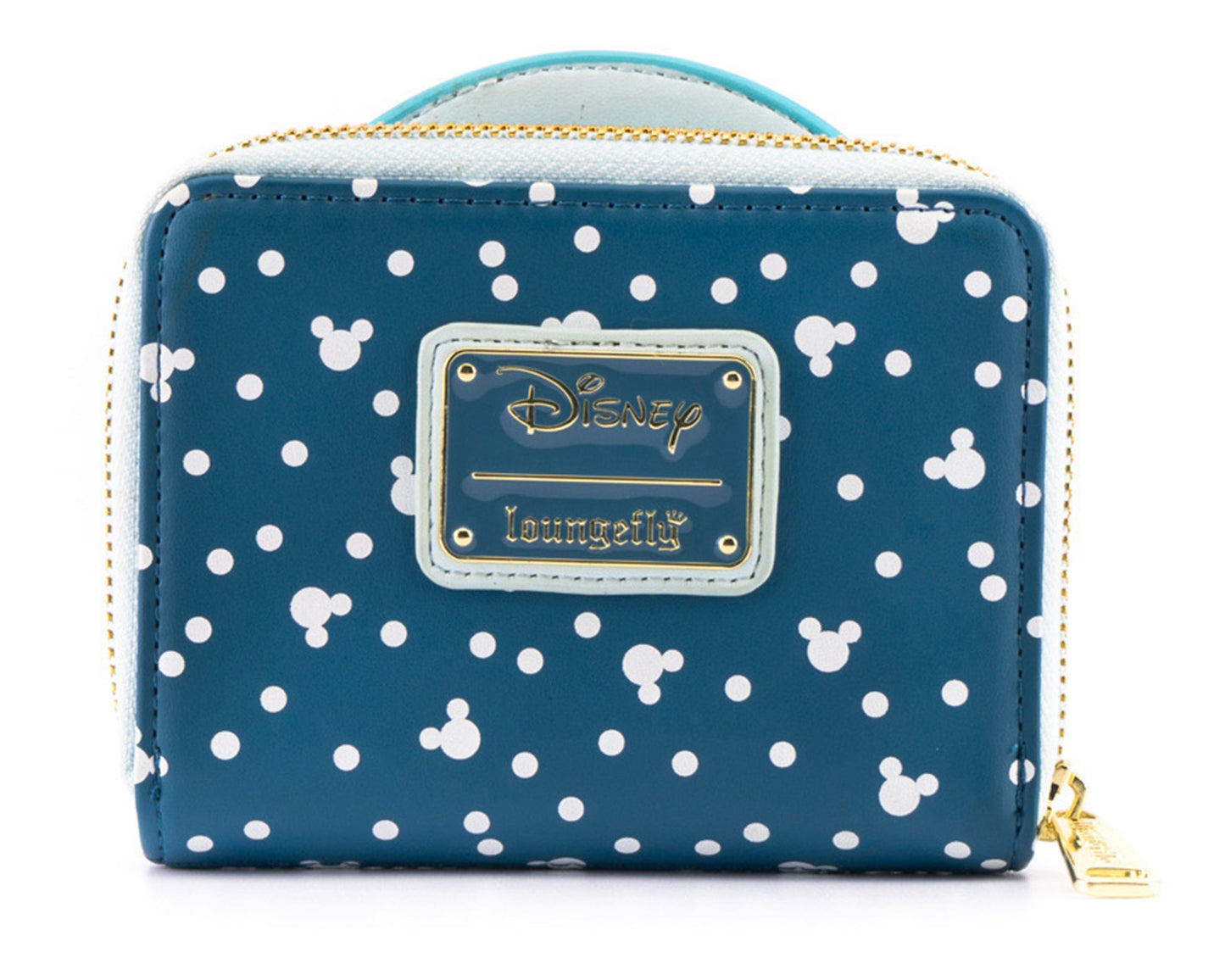 Loungefly Disney Snowman Mickey And Minnie Snow Globe Zip-around Wallet