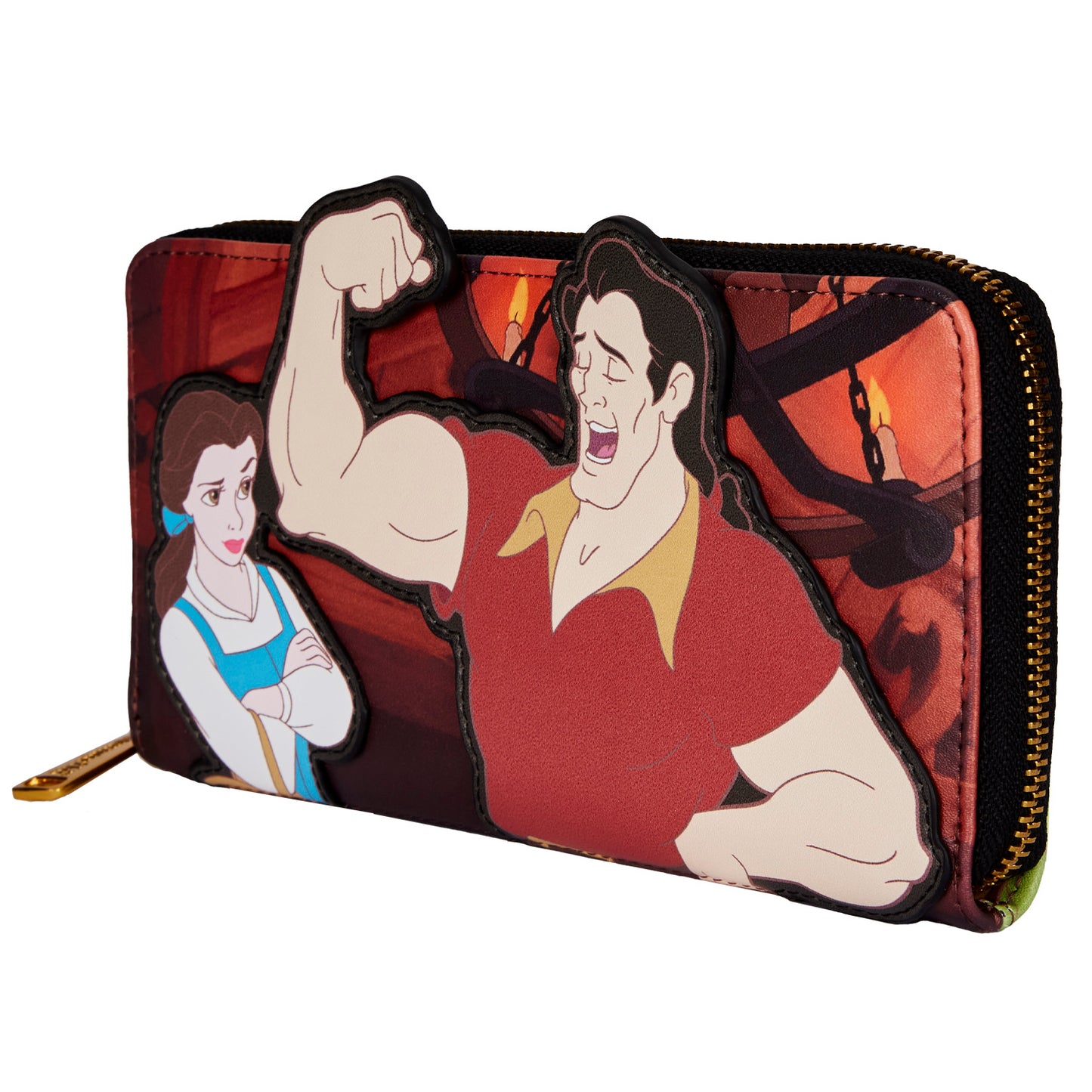 Loungefly Disney Villains Scene Gaston Zip-Around Wallet
