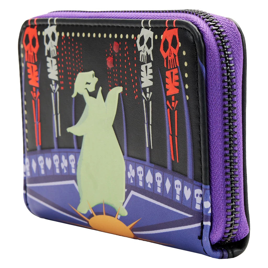 Loungefly Disney The Nightmare Before Christmas Lock Shock Barrel Oogie Boogie Zip-Around Wallet