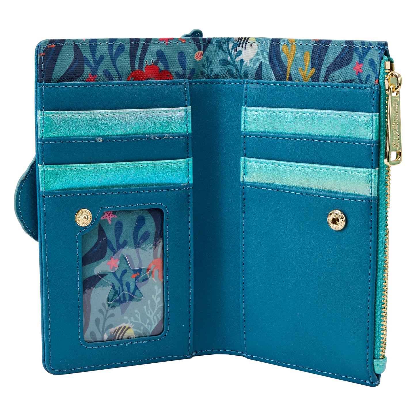 Loungefly Disney Little Mermaid Ariel Live Action Flap Wallet