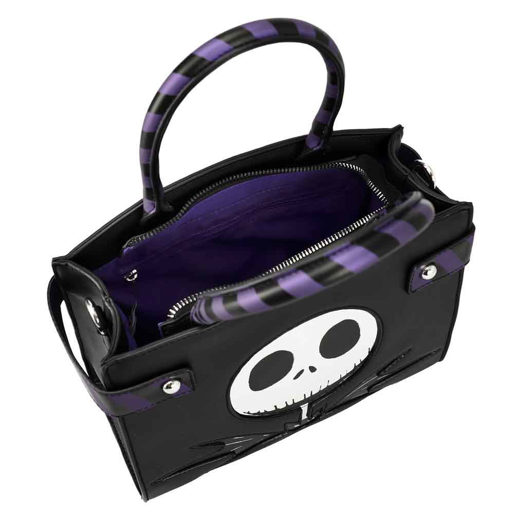 Bioworld The Nightmare Before Christmas Metallic Print Handbag
