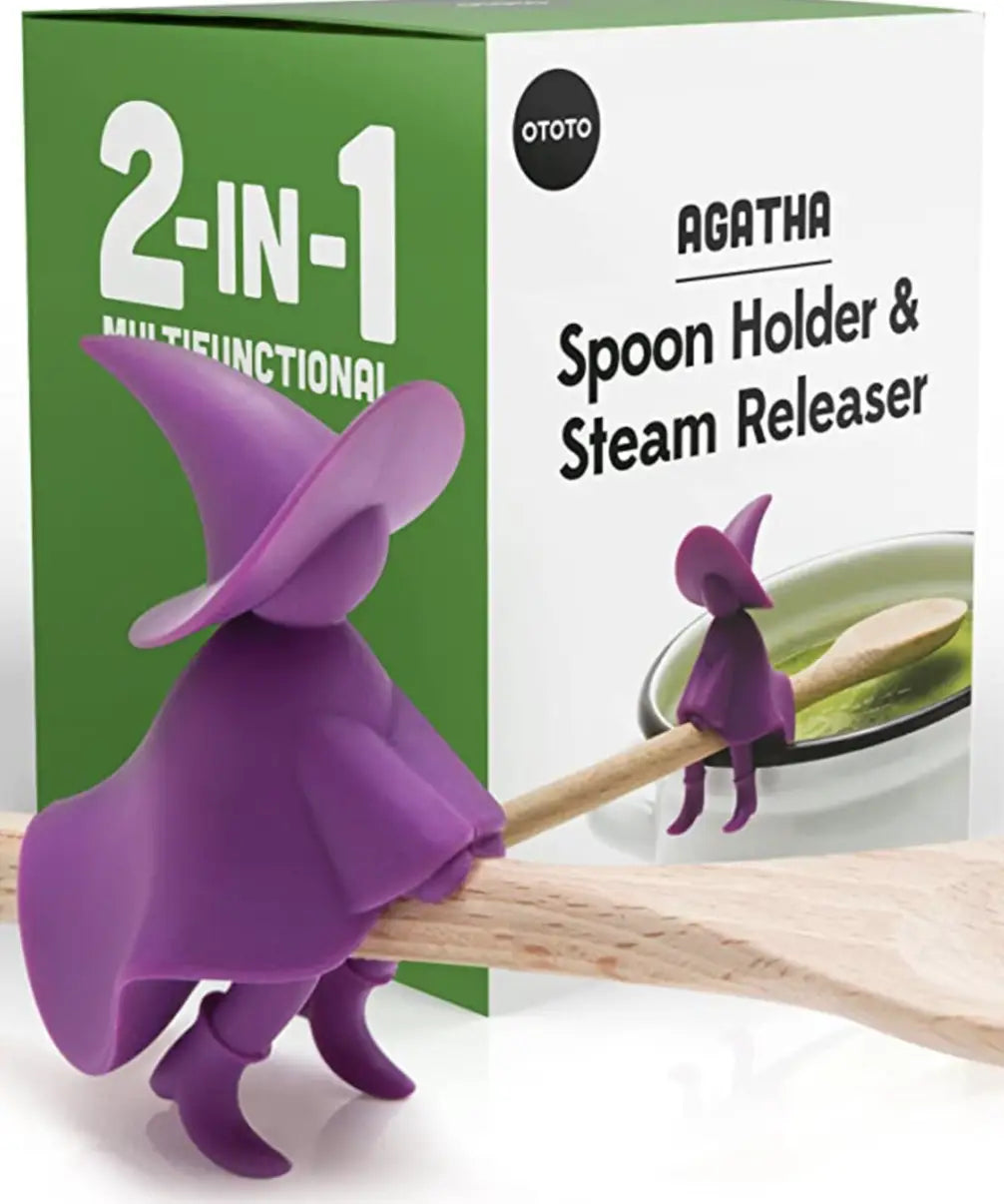 OTOTO Agatha Witch Spoon Holder and Steam Releaser
