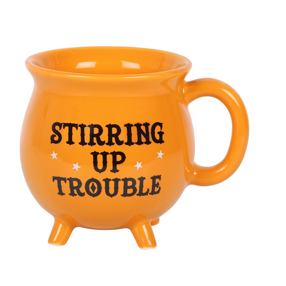 Stirring Up Trouble Halloween Cauldron Mug
