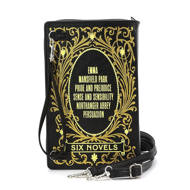 Jane Austen Novels Book Clutch & Cross-body Purse
