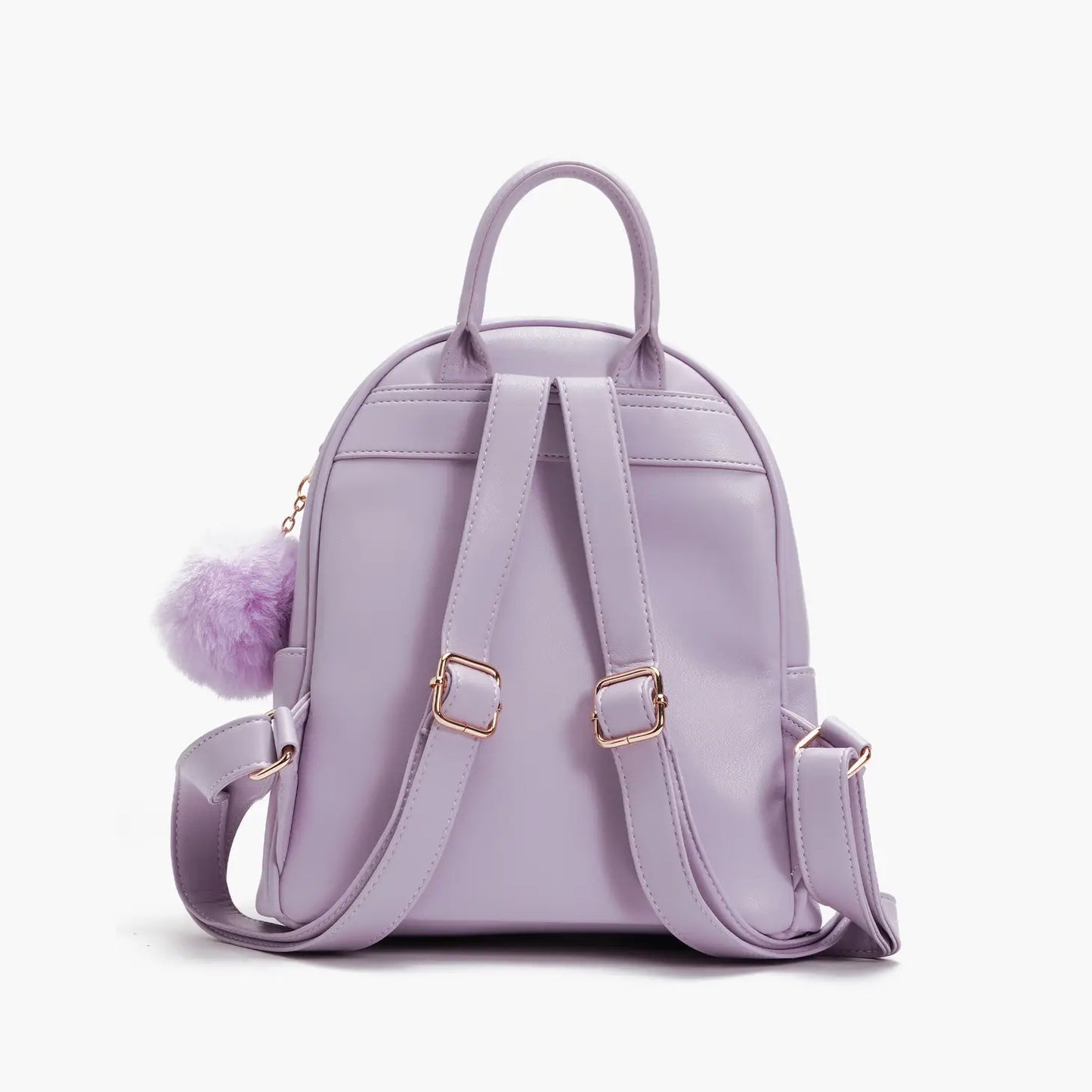 Unity Quilted Front Pocket Mini Backpack Lilac