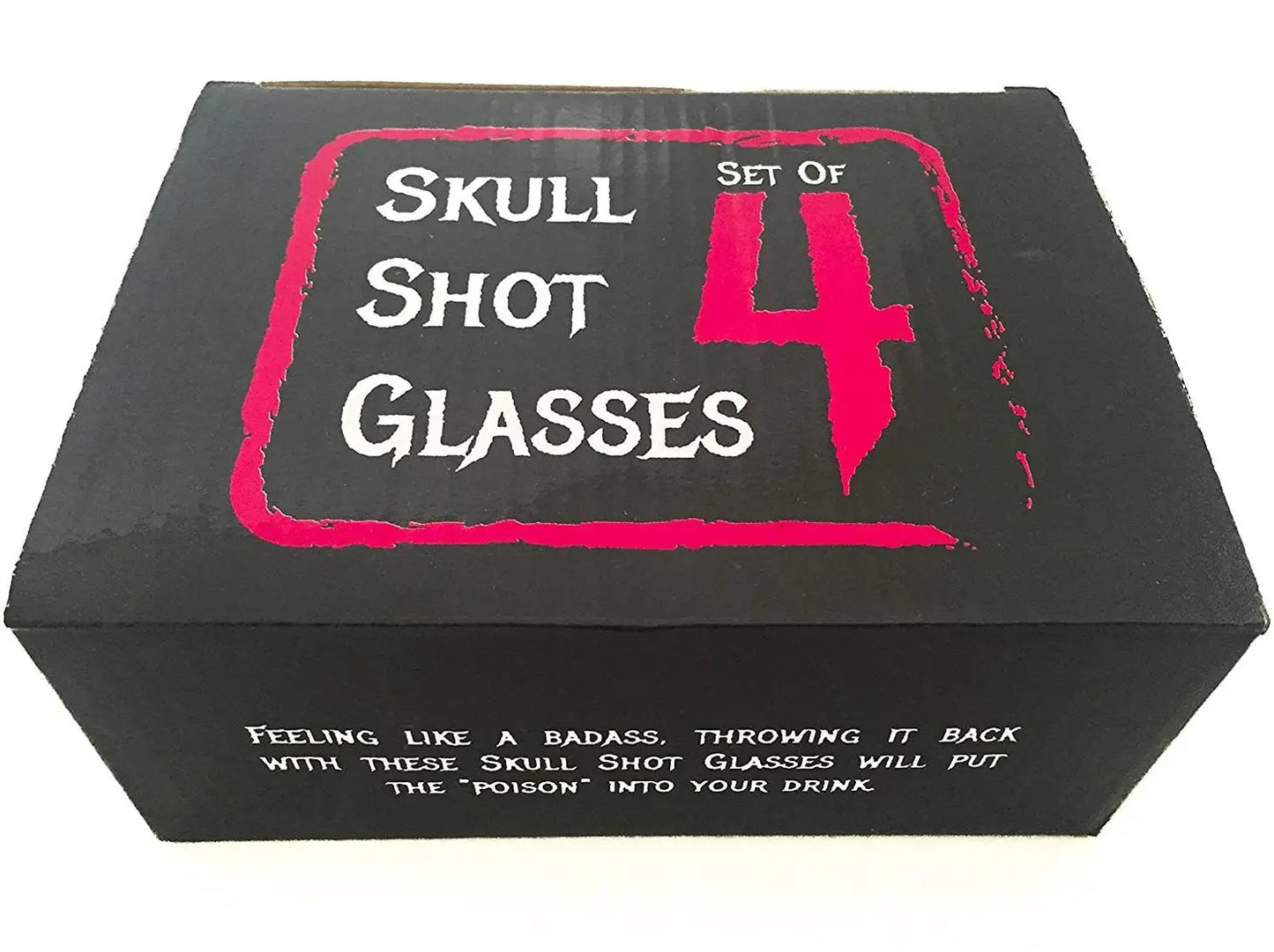 Extra Large Skull Shot Glasses 4 Pack