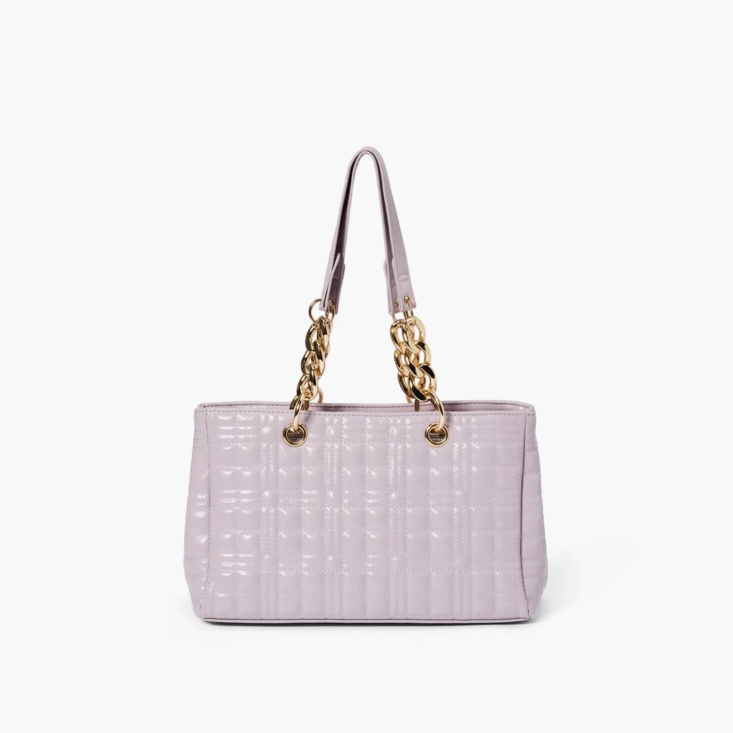 LOVE Washed Vegan Leather Satchel Purse Lilac