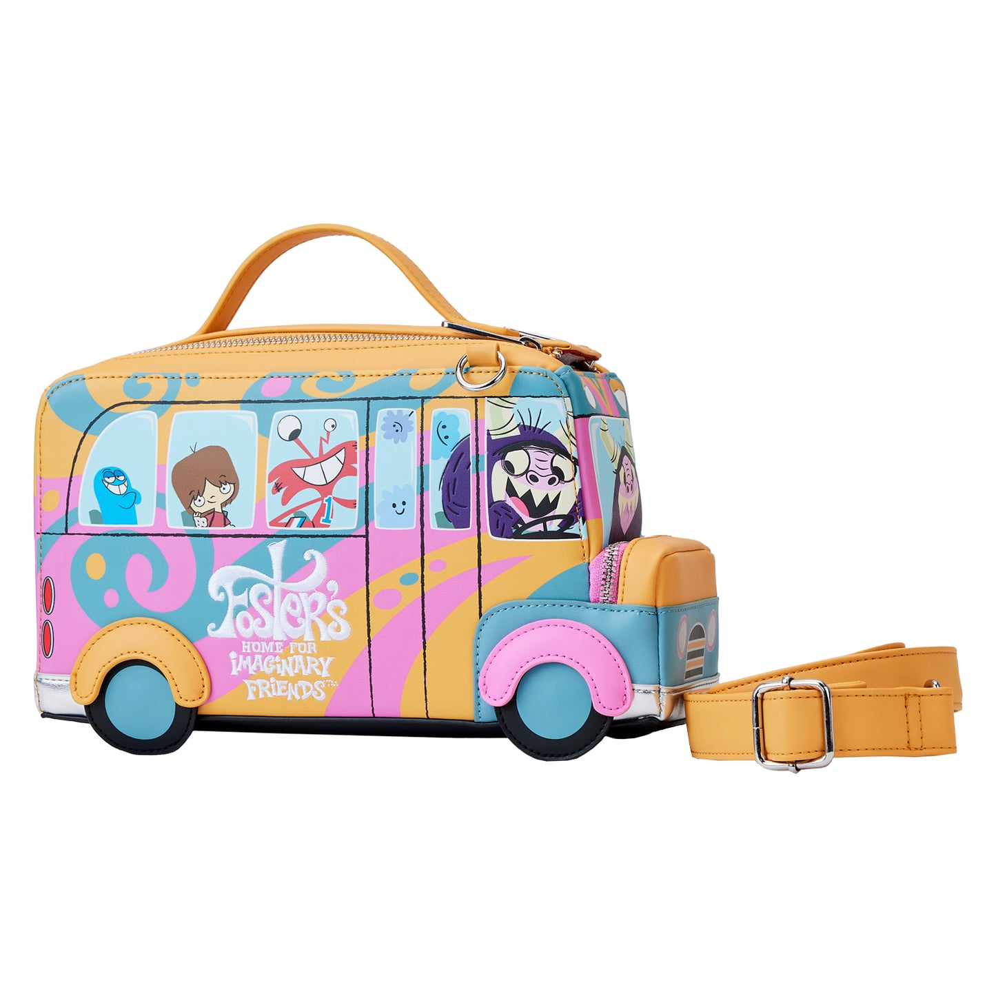 Loungefly Cartoon Network Fosters Home For Imaginary Friends Figural Bus Crossbody Purse