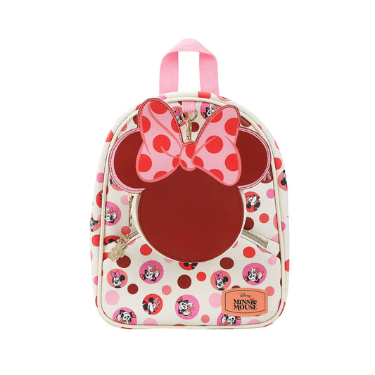 Disney Minnie Mouse Ears & Bow White Mini Backpack For Girls
