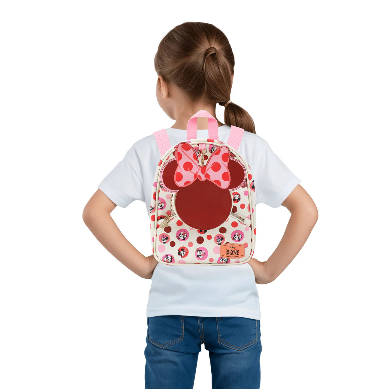 Disney Minnie Mouse Ears & Bow White Mini Backpack For Girls