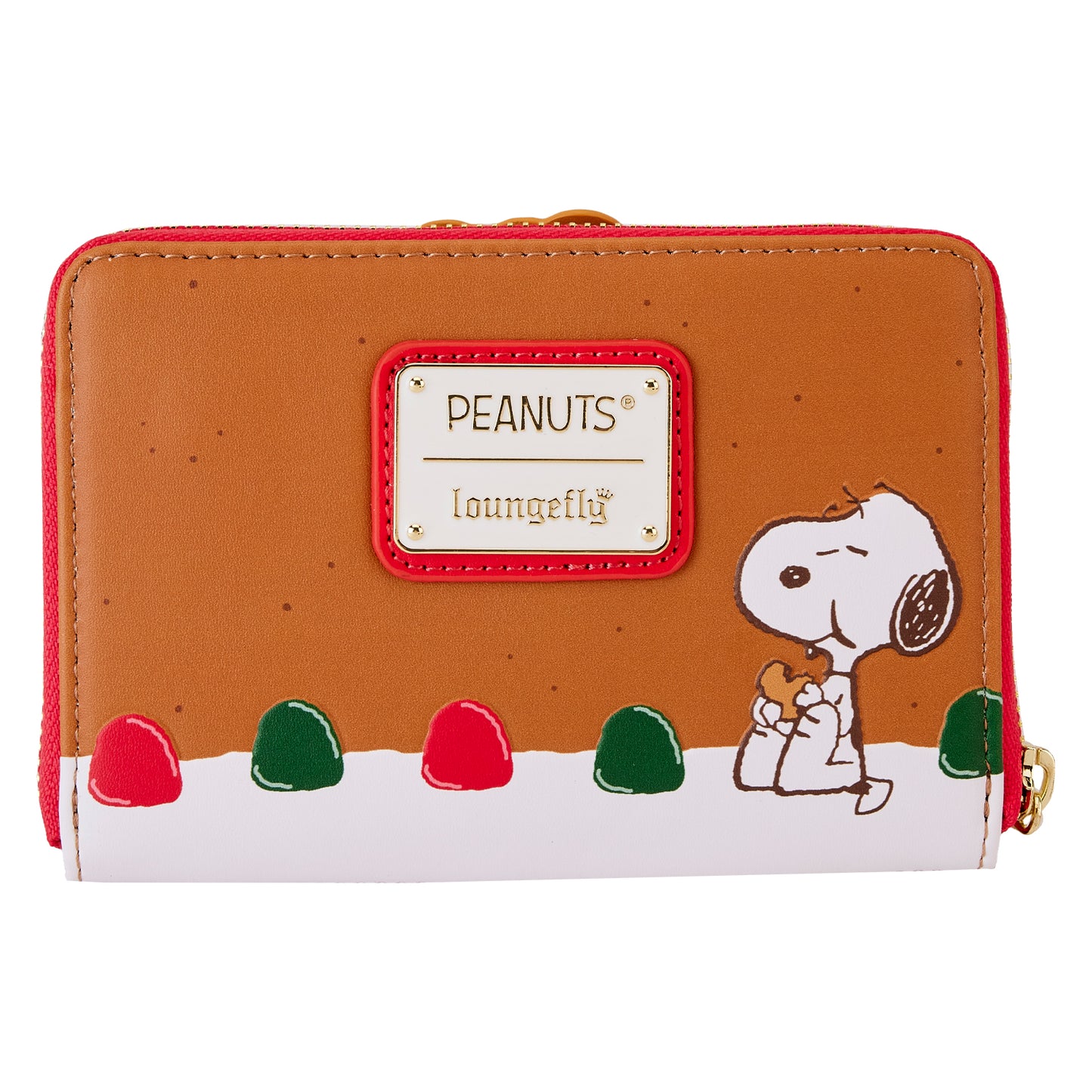 Loungefly Peanuts Snoopy Gingerbread Wreath Scented Zip-Around Wallet *PRE-ORDER ITEM*