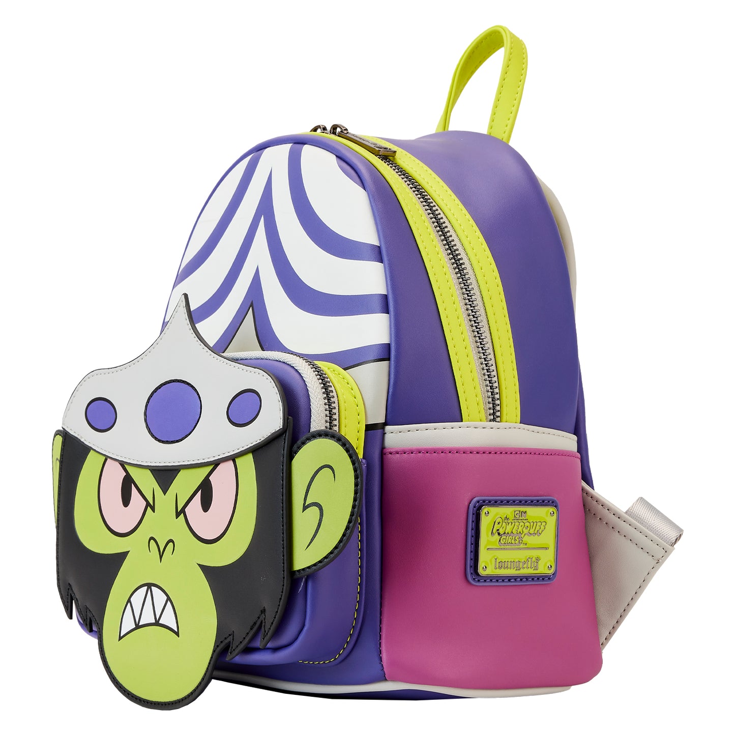 Loungefly Cartoon Network Power Puff Girls Mojo Jojo Glow Cosplay Mini Backpack