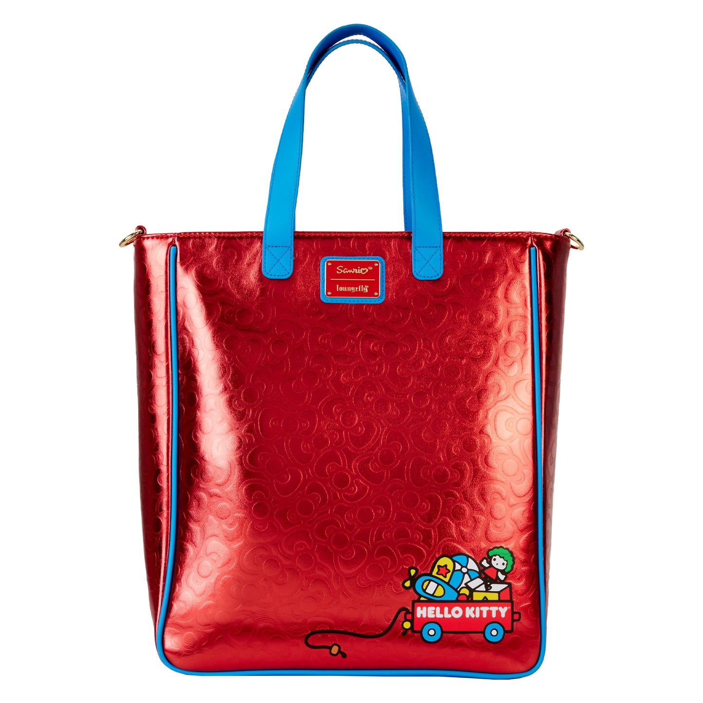 Loungefly Sanrio Hello Kitty 50th Anniversary Metallic Tote Bag with Coin Bag *PRE-ORDER ITEM*