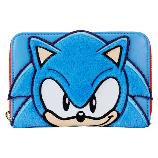 Loungefly Sonic the Hedgehog Classic Cosplay Plush Zip Around Wallet *PRE-ORDER ITEM*