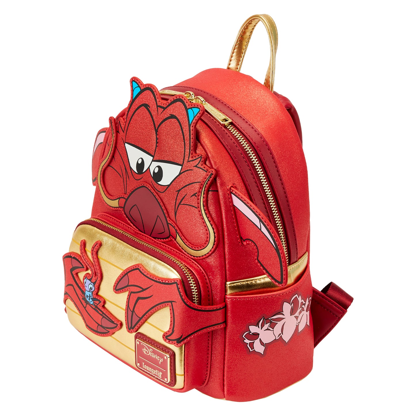 Loungefly Disney Mulan 25th Anniversary Mushu Glitter Cosplay Mini Backpack