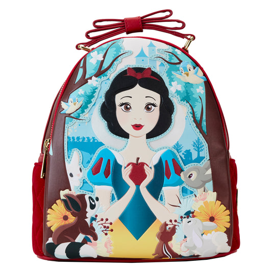 Snow White Classic Apple Quilted Velvet Mini Backpack *PRE-ORDER ITEM*