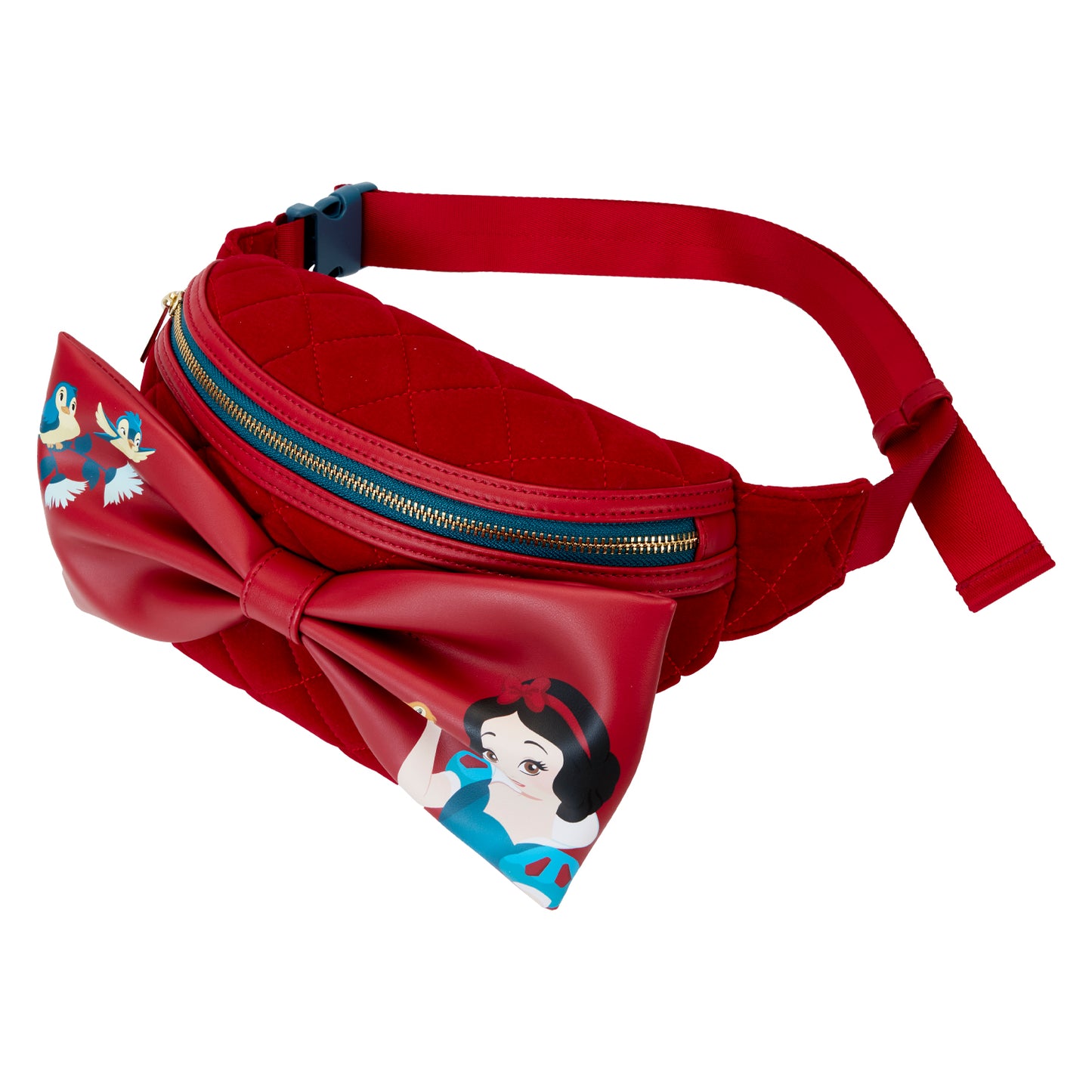 Snow White Classic Bow Quilted Velvet Belt Bag *PRE-ORDER ITEM*
