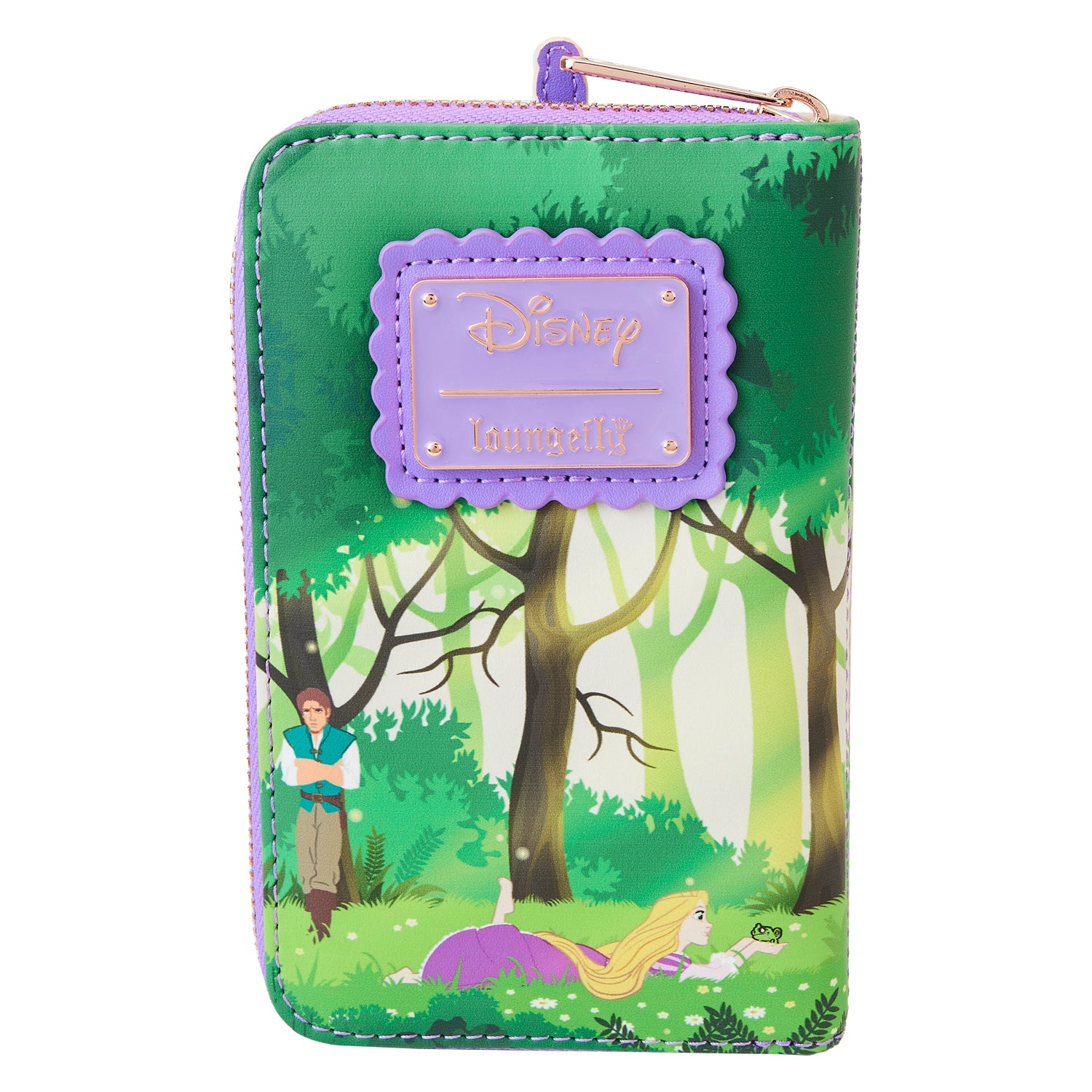 Loungefly Disney Tangled Rapunzel Swinging From Tower Zip Around Walle Adorn Purse Co