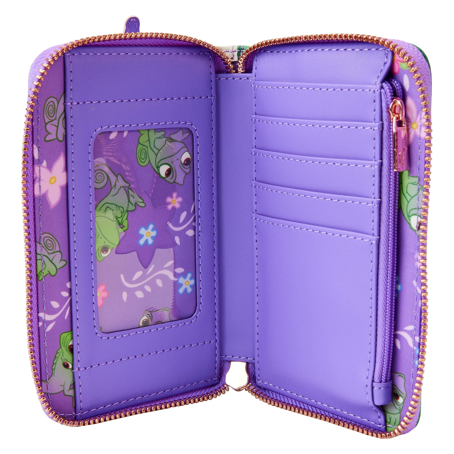 Loungefly Disney Tangled Rapunzel Swinging From Tower Zip Around Wallet