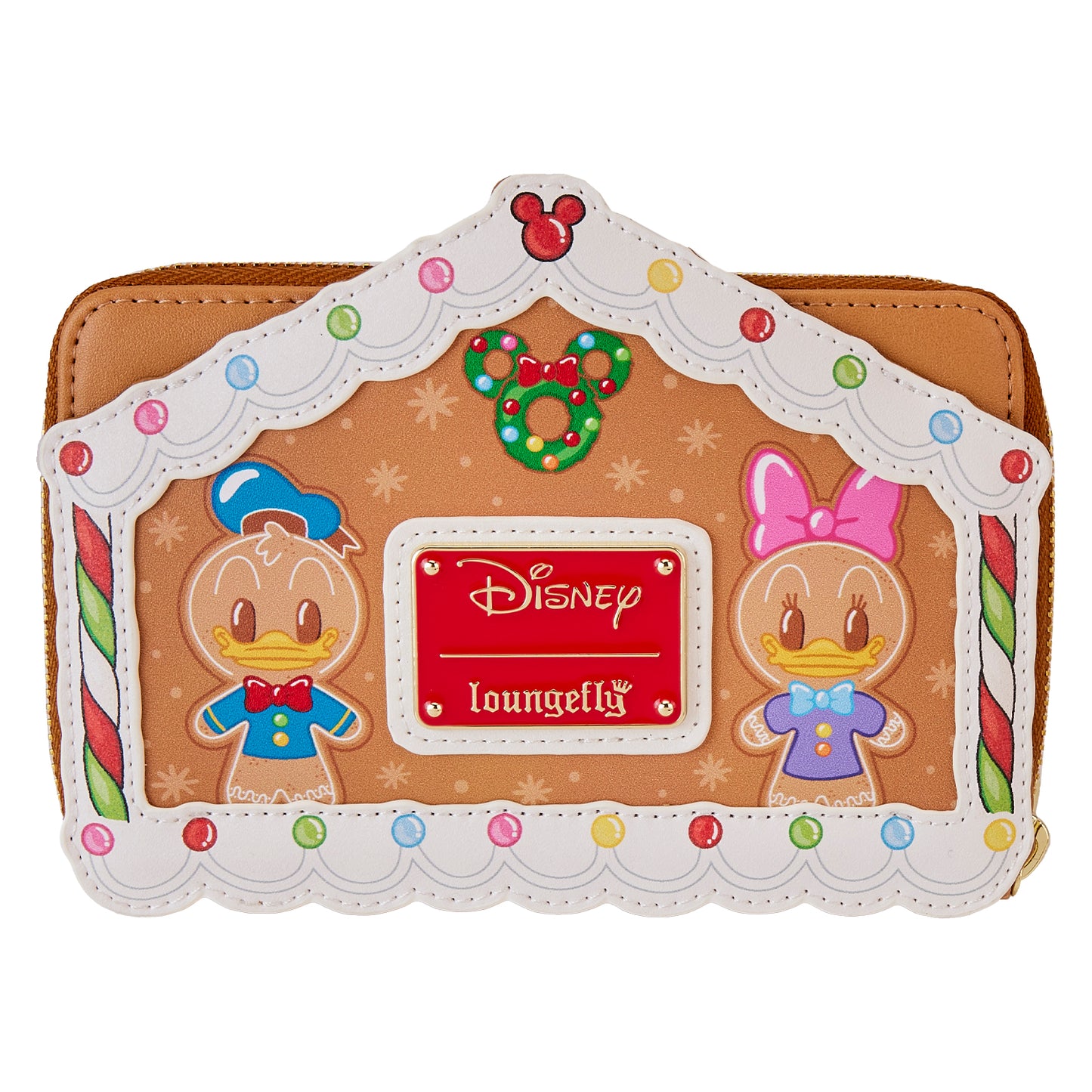 Loungefly Disney Mickey And Friends Gingerbread House Zip-Around Wallet *PRE-ORDER ITEM*