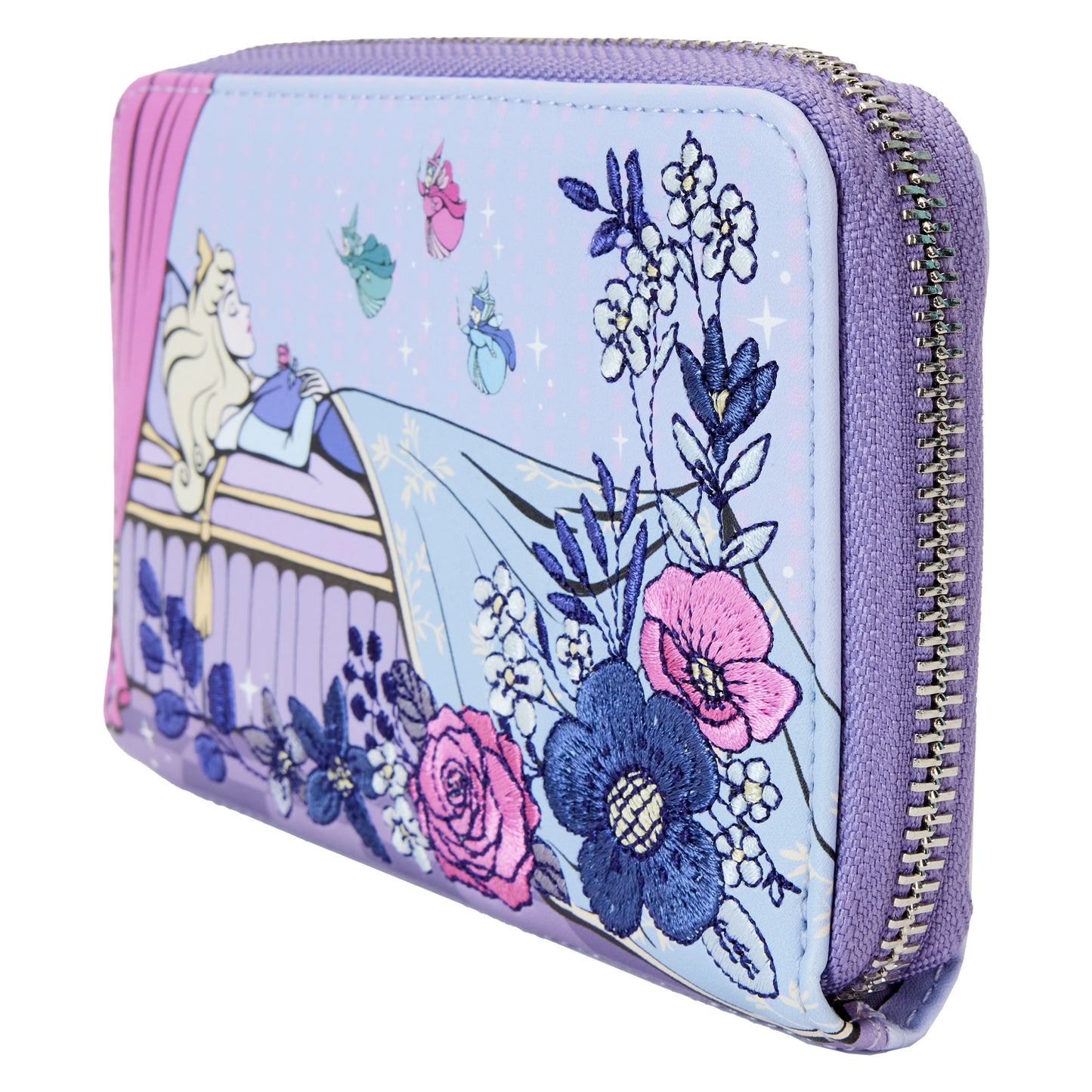 Sleeping Beauty 65th Anniversary Floral Scene Zip Around Wallet *PRE-ORDER ITEM*