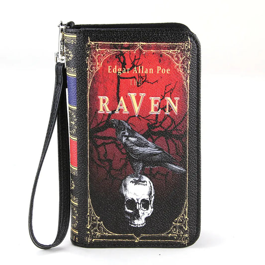 The Raven by: Edgar Allen Poe Wallet With Wrist Strap