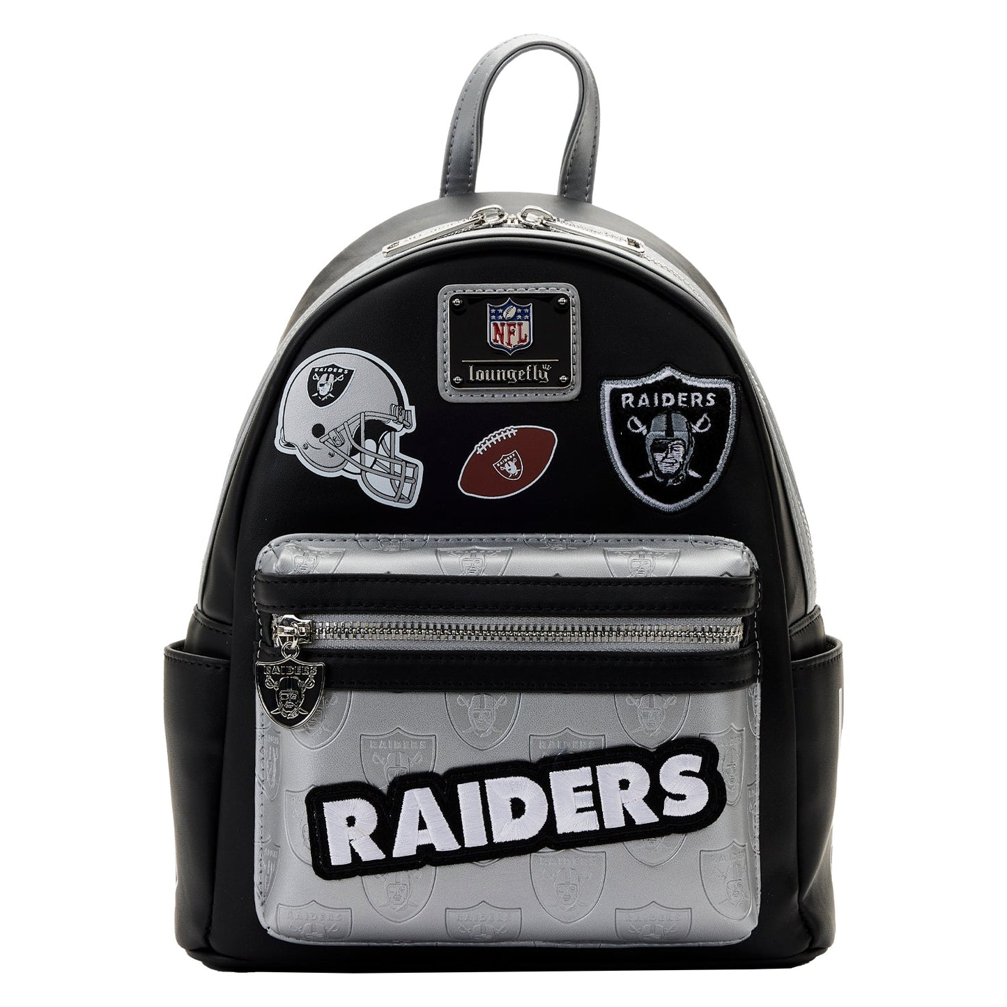 Loungefly NFL Las Vegas Raiders Patches Mini Backpack