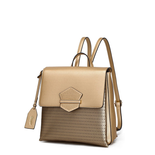 Chic Goddess Backpack Purse Gold