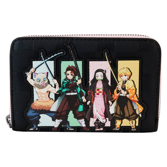 Loungefly Demon Slayer Heroes Group Zip Around Wallet *PRE-ORDER ITEM*