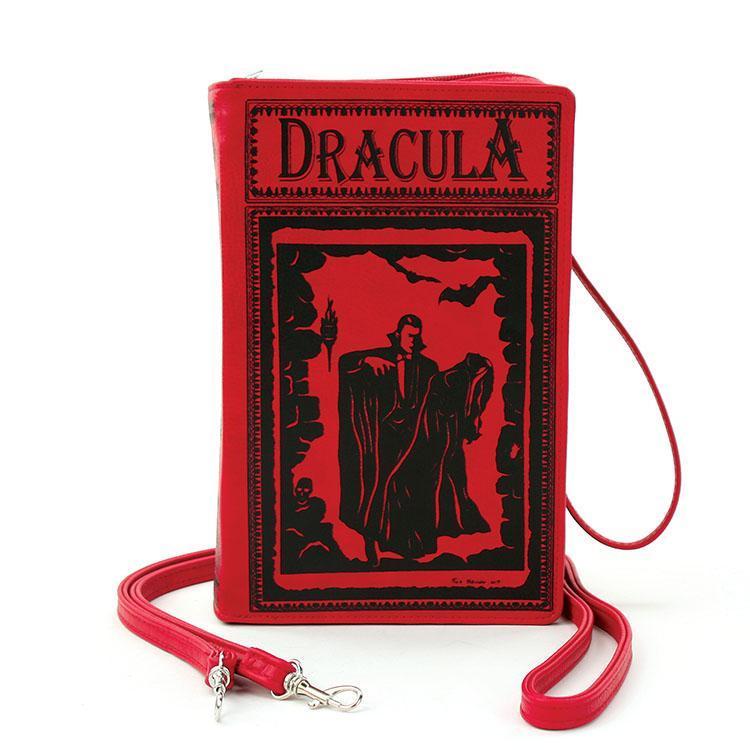 Dracula By: Bram Stoker Book Clutch & Crossbody Purse Red