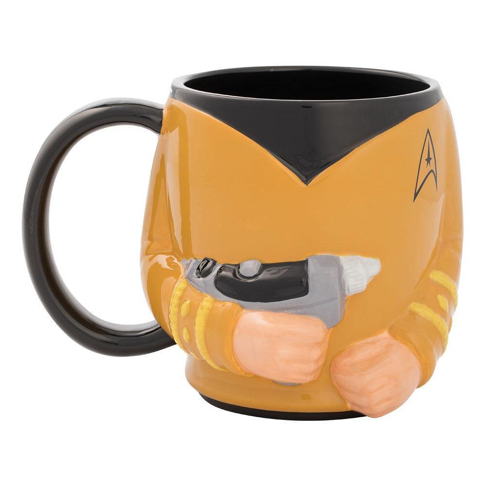 BioWorld Star Trek Captain Kirk 18 oz Sculpted Ceramic Mug