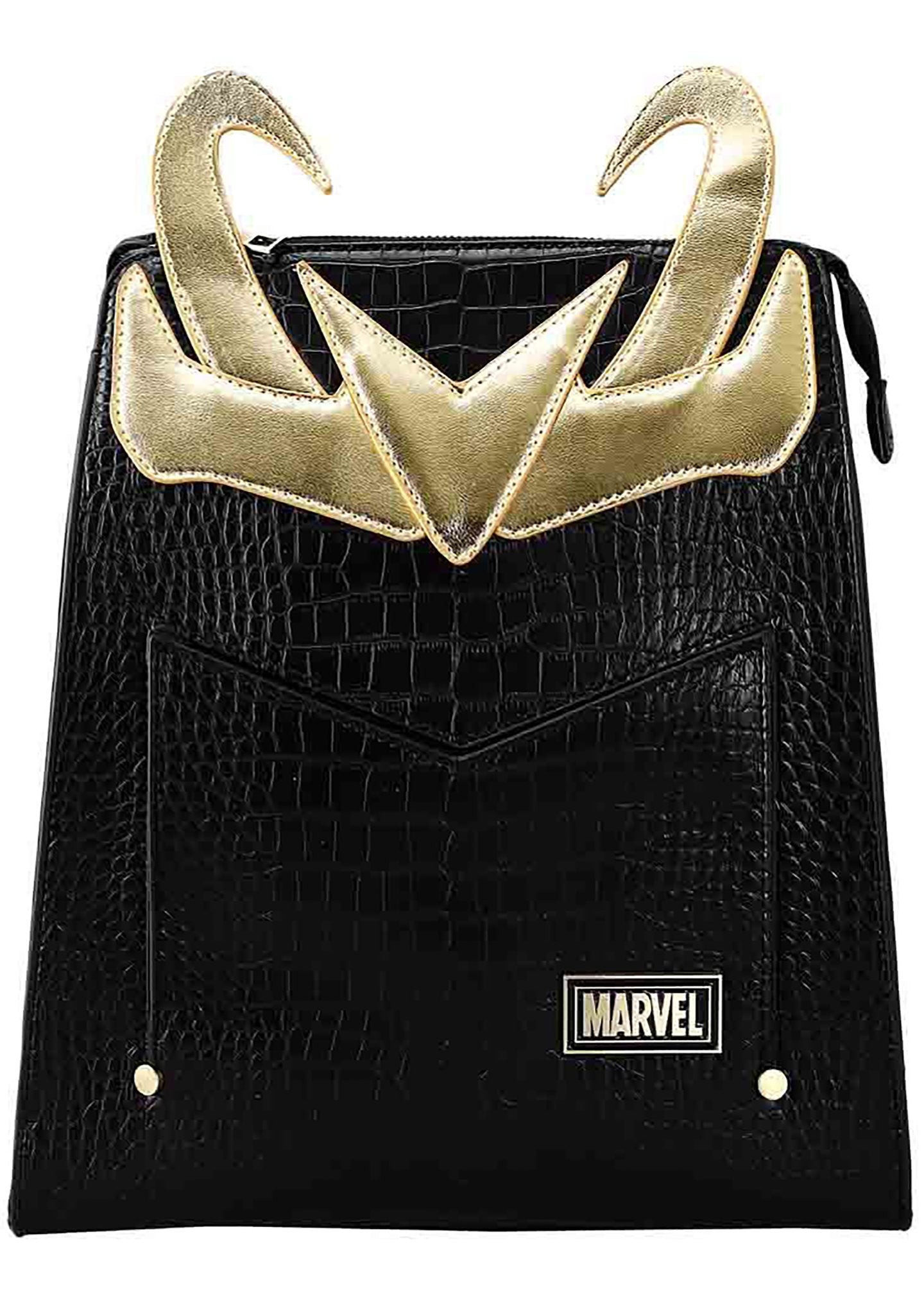 Bioworld Marvel Loki Helmet Cosplay Black Convertible Mini Backpack
