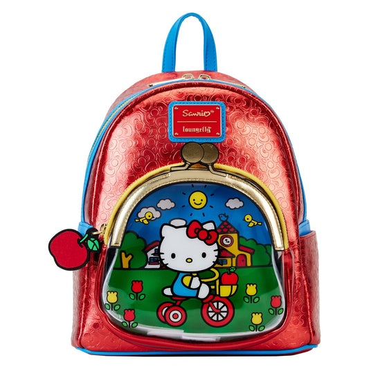 Loungefly Sanrio Hello Kitty 50th Anniversary Coin Bag Metallic Mini Backpack *PRE-ORDER ITEM*